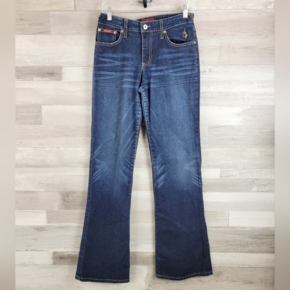 Y2K Baby Phat Authentic Flare Leg Jeans Women's Size 9 USA Made - Picture 2 of 16